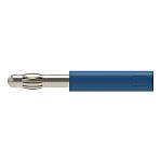 Schutzinger Blue, Male to Female Test Connector Adapter With Metal contacts and Nickel Plated - Socket Size: 4mm