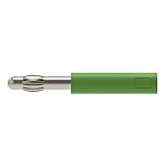 Schutzinger Green, Male to Female Test Connector Adapter With Metal contacts and Nickel Plated - Socket Size: 4mm