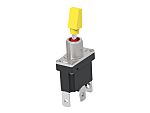 TE Connectivity Toggle Switch, Panel Mount, (On)-Off-(On), Single Pole, Quick Connect Terminal, 250V ac