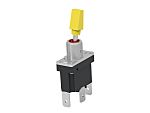 TE Connectivity Toggle Switch, Panel Mount, On-(On), Single Pole, Quick Connect Terminal, 250V ac