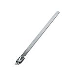 Phoenix Contact Cable Ties, Standard, 150mm x 4.6 mm, Silver Polyamide, Pk-100pack