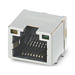 Phoenix Contact Female RJ45 Connector, PCB Mount, Through Hole Straight 1 Port 8 -Way
