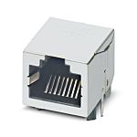 Phoenix Contact Female RJ45 Connector, PCB Mount, Through Hole Straight 1 Port 8 -Way