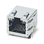 Phoenix Contact Female RJ45 Connector, PCB Mount, Through Hole Straight 1 Port 8 -Way