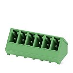 Phoenix Contact Angled Wave Soldering PCB Header, 6 Contact(s), 3.81mm Pitch, 1 Row(s), Shrouded