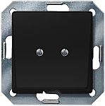 Siemens Black 1 Gang Face Plate Thermoplastic Outlet Plate