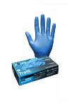 Traffi Traffi Blue Powder-Free Nitrile Disposable Gloves, Size Large, 50Gloves per Pack