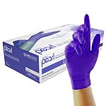 Unigloves Pearl GP Blue Powder-Free Nitrile Disposable Gloves, Size Large, 100Gloves per Pack