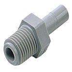 Norgren Pneufit D Series Push-in Fitting, Push In 1/2 in to NPT 1/2, Threaded Connection Style, D24150748
