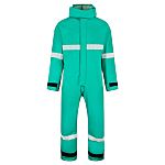 Skytec Green Reusable Hi Vis Overalls, S