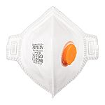 Skytec ASRASF Series Disposable Respirator for General Purpose Protection, FFP3V, Valved, Fold Flat 15Each per Package