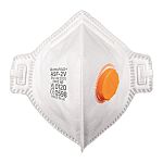 Skytec ASRASF Series Disposable Respirator for General Purpose Protection, FFP2 NR, Valved, Fold Flat 15Each per Package