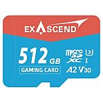 Exascend 512 GB MicroSD SD Card, UHS-1