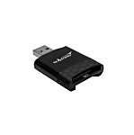 Exascend 2 port USB 3.2 Memory Card Reader for MicroSD, SD Memory Cards