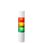 Patlite LR5 Series Amber, Green, Red Buzzer Signal Tower, 3 Lights, 24 V dc, Direct Mount