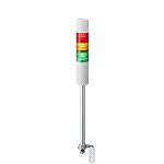 Patlite LR5 Series Amber, Green, Red Buzzer Signal Tower, 3 Lights, 24 V dc, Pole Mount