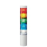 Patlite LR5 Series Amber, Blue, Green, Red, White Signal Tower, 5 Lights, 24 V dc, Direct Mount