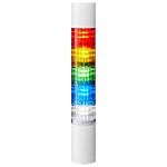 Patlite LR5 Series Amber, Blue, Green, Red, White Buzzer Signal Tower, 5 Lights, 24 V dc, Direct Mount