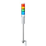 Patlite LR5 Series Amber, Blue, Green, Red, White Signal Tower, 5 Lights, 24 V dc, Pole Mount
