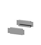Siemens 8PQ1014 Series Grey Sheet Steel Modular Panel, 100mm H, 400mm W, 25mm D, for Use with Standard Frame