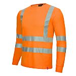 NITRAS SAFETY 7009 Fluorescent Orange Unisex Hi Vis T-Shirt, XS