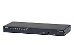 Aten 4 Port Quad Monitor USB HDMI KVM Switch, 3.5 mm Jack 1920 x 1200 Maximum Resolution