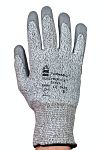 Tornado Electroflex Grey Abrasion Resistant, Cut Resistant Work Gloves, Size 8, Polyurethane Coating