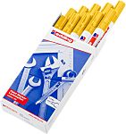 Edding Yellow 2 → 4mm Medium Tip Paint Marker Pen for use with Glass, Metal, Plastic, Wood