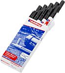 Edding Black 1 → 2mm Fine Tip Paint Marker Pen for use with Glass, Metal, Plastic, Wood