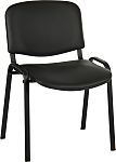 RS PRO Black Fabric, Mesh Utility Seating, 140 Weight Capacity