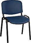 RS PRO Blue Fabric, Mesh Utility Seating, 140 Weight Capacity