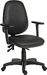 RS PRO Black Plastic Operator Chair, 120 Weight Capacity