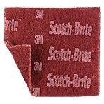 3M Red Abrasive Hand Pad 228mm x 114mm x , for Cleaning Use