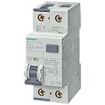 Siemens RCBO, 10A Current Rating, 2P Poles, 30mA Trip Sensitivity, Type C, SENTRON Range