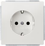 Siemens DELTA White Plug Socket, 16A, Schuko