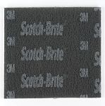 3M Black Abrasive Hand Pad 228mm x 114mm x , for Cleaning Use