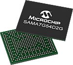 Microchip SAMA7G54D2GT-I/4UB-SL3, ARM Cortex A7 Microprocessor SAMA7G5 16bit ARM 1GHz 427-Pin TFBGA