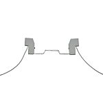 United Automation Halogen 117.6 mm Lamp Holder Ceiling - A-K515F