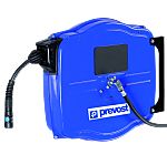 PREVOST Wall Mounted 10m Air Hose Reel, 13mm Inner Diameter, 20mm Outer Diameter, 1800L/min Flow Rate