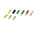 Mac 8 0.8mm Yellow Terminal Post, 125V ac/dc, 1A, M1.8 Thread