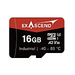 Exascend 16 GB Industrial MicroSD Micro SD Card, Class 10