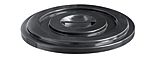 RS PRO 505mm Black Polypropylene Waste Bin Lid for Indutrial Bins, 40mm