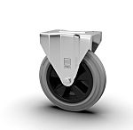 RS PRO Fixed Castor Wheel, 70kg Capacity, 100mm Wheel