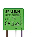 Grasslin 1 Gang Push Button Dimmer Switch, 230V ac, 150W