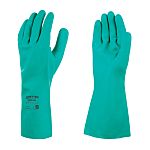 Skytec EMG560 Green Cotton Chemical Resistant Work Gloves, Size S, Nitrile Coating