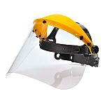 Portwest Clear Flip Up PC Face Shield with Brow Guard , Resistant To Impact