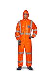 DuPont Fluorescent Orange Coverall, M