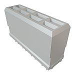 Samtec, HPTS 3.2mm Pitch Universal Power Module Backplane Connector, Socket, Vertical, 2 Column, 2 Row, HPTS-6-S-D-VT