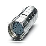 Phoenix Contact Circular Connectors, 26 Contacts, Cable Mount, Socket, Female, IP67, HC Series