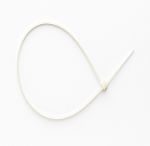 RS PRO Cable Ties, 140mm x 3.5 mm, White Nylon, Pk-100